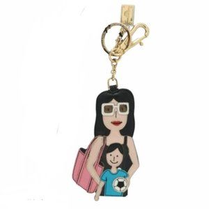 New Dolce & Gabbana purse charm keychain mom son Soccer gift